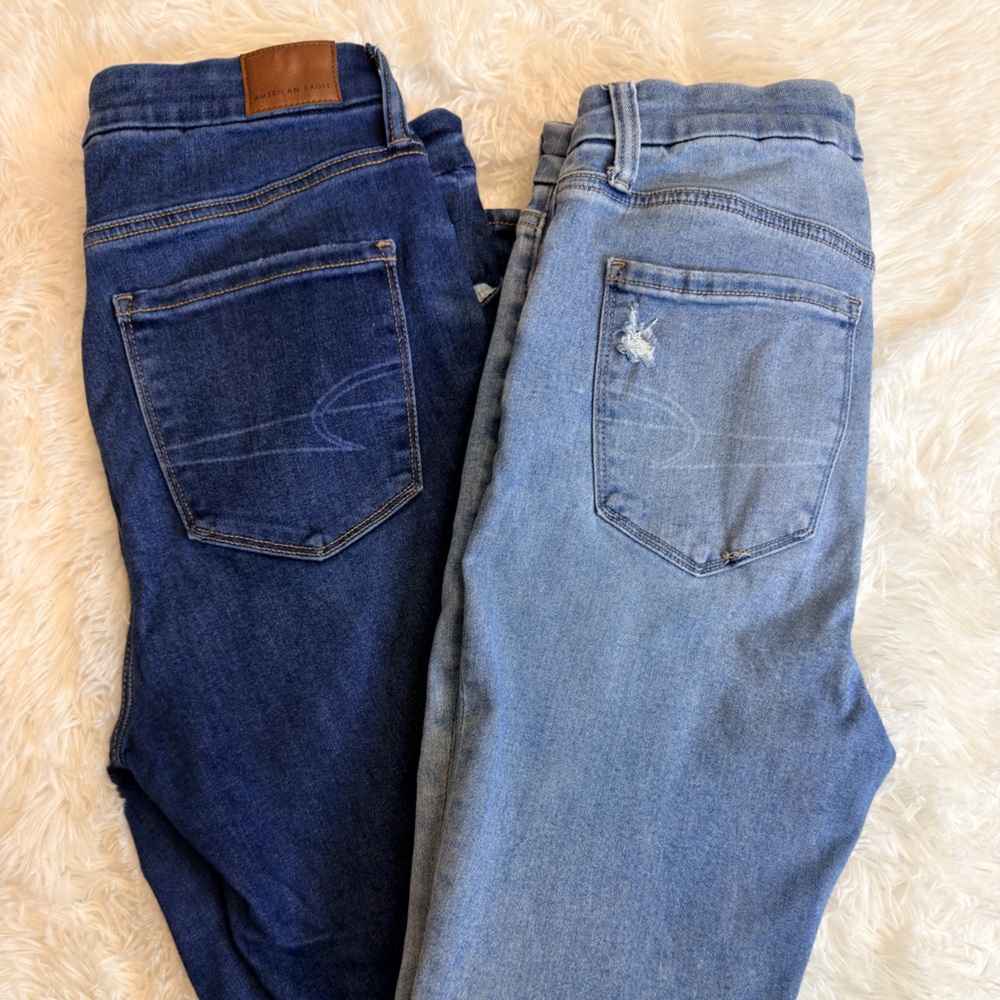 Two Pairs of American Eagle Jeans